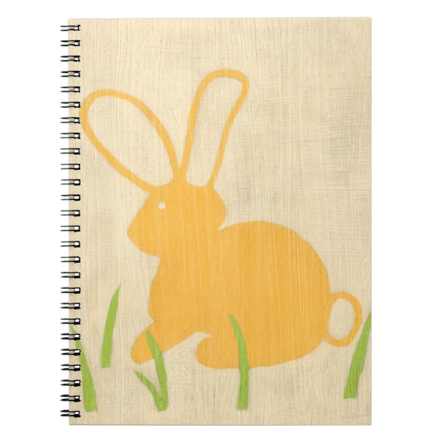 Cuaderno Conejo amarillo y hierba verde de Chariklia Zarris (Frente)