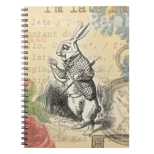 Cuaderno Conejo Blanco Alice en el País de las Maravillas A (Frente)