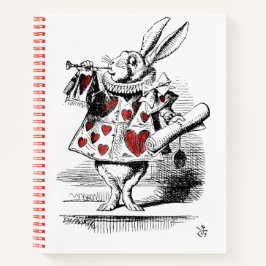 Cuaderno Conejo blanco con Alicia de Corazón Rojo en el Paí