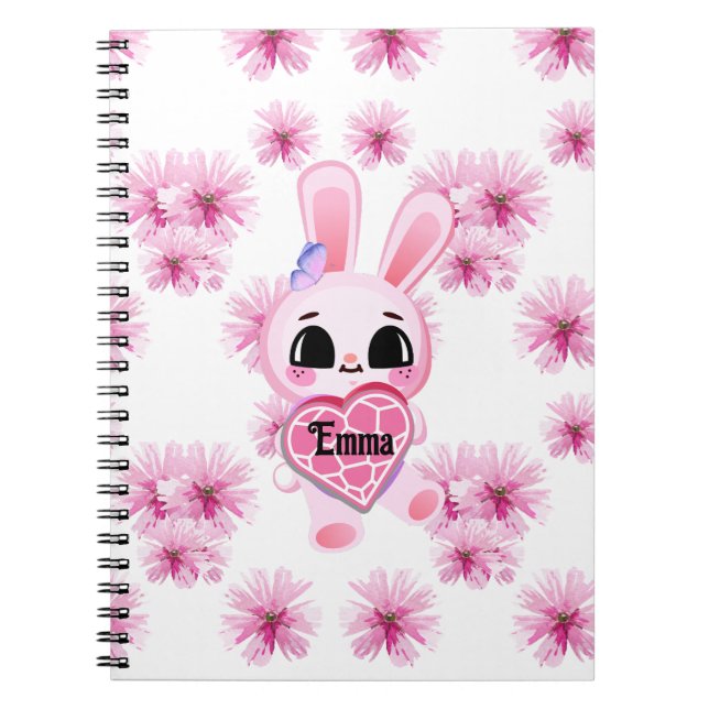 Cuaderno conejo blanco dulce (Frente)