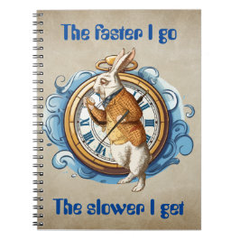 Cuaderno Conejo blanco, personaje de Alice In Wonderland.