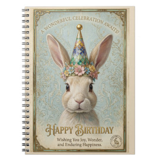Cuaderno Conejo Caprichoso Cumpleaños Elegancia