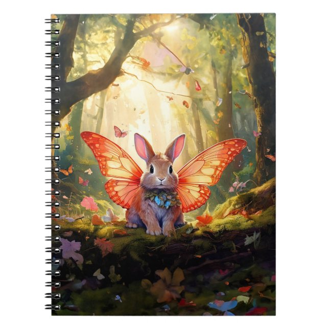 Cuaderno Conejo caprichoso en un bosque encantado (Frente)