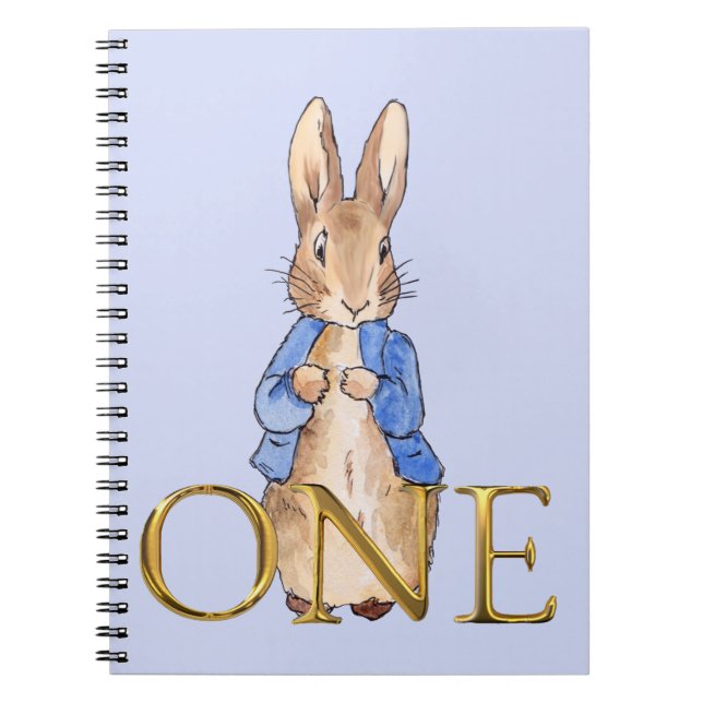 Cuaderno Conejo clásico con chaqueta azul (Frente)