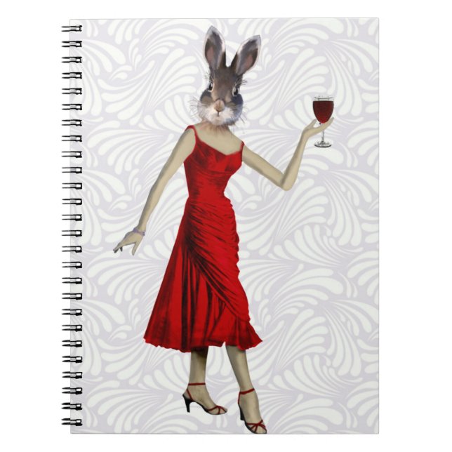 Cuaderno Conejo con vestido rojo 2 (Frente)