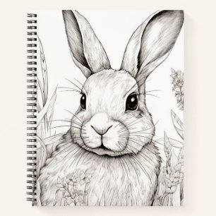 Cuaderno Conejo Conejo Conejo Pacífico Naturaleza Esbozo Pr