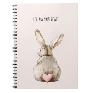 Cuaderno Conejo Corazón de Conejito Rubor