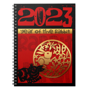 Cuaderno Conejo Cutáneo Año Nuevo Chino Cumpleaños Zodiaco 