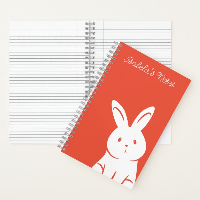 Cuaderno Conejo Cute | Agrega tu nombre (Interior)