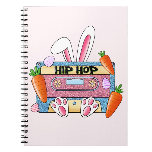 Cuaderno Conejo de cinta Hip Hop (Frente)