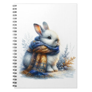 Cuaderno Conejo de conejo de invierno acogedor