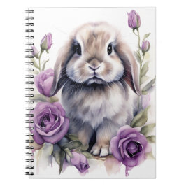 Cuaderno Conejo de conejo de Rosa púrpura