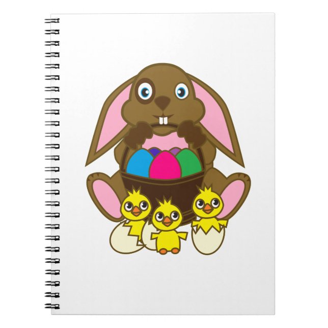 Cuaderno Conejo de huevos de Pascua (Frente)