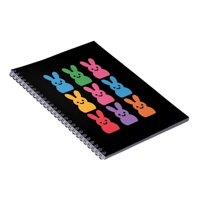 Cuaderno Conejo de Pascua Huevos Cuadros Leopardo (Lado Derecho)