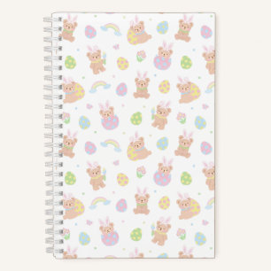 Cuaderno Conejo de Pascua Oso de Peluche Blanco