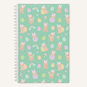 Cuaderno Conejo de Pascua Oso de Peluche Menta