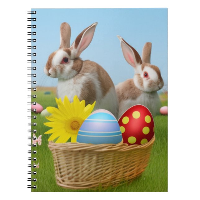 Cuaderno Conejo de Pascua para un ánimo positivo (Frente)