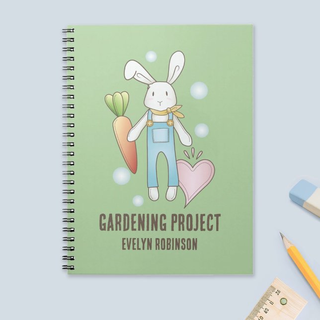 Cuaderno Conejo de peluche personalizado para niños (Subido por el creador)