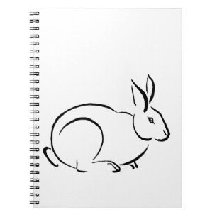 Cuaderno Conejo de pincel de arte
