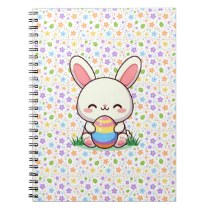 Cuaderno Conejo de primavera/Semana Santa con huevo