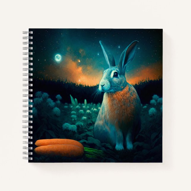 Cuaderno Conejo de prosperidad a la luz de la luna (Anverso)