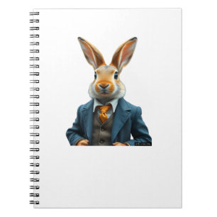 Cuaderno Conejo En Una Demanda - Viejo Retrato De Conejo De