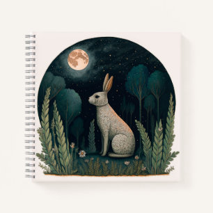 Cuaderno Conejo feliz a la luz de la luna