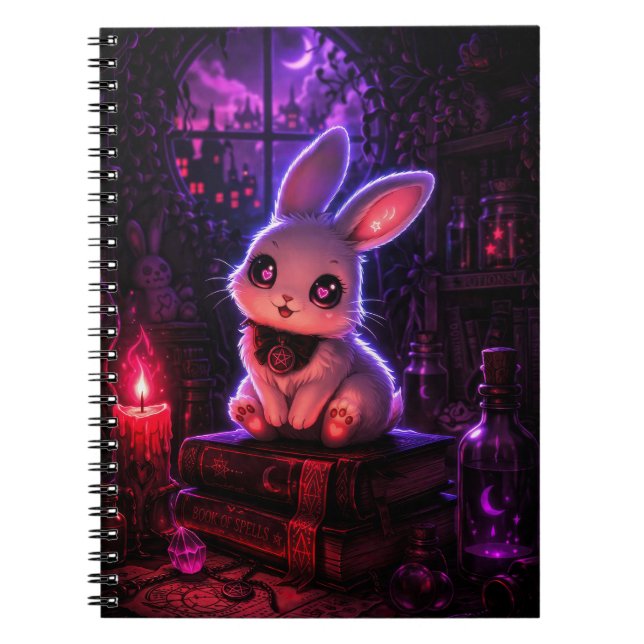 Cuaderno Conejo Kawaii Goth Bunny (Frente)