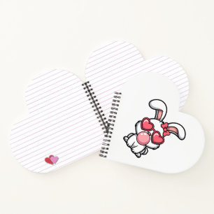 Cuaderno Conejo Kawaii Juguetón con Burbuja de Chicle