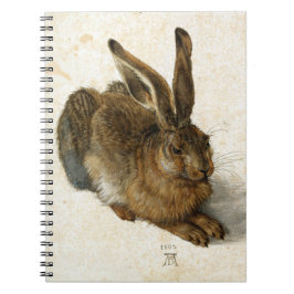 Cuaderno Conejo, liebre de Durer Vintage Nature Art, 1502 N