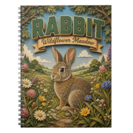 Cuaderno Conejo Liebre Flor Silvestre Prado POPCUT