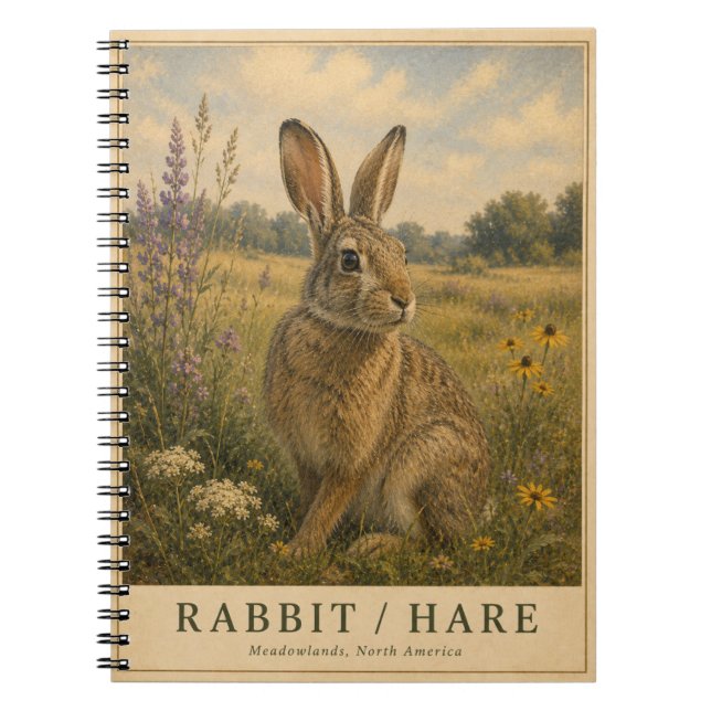 Cuaderno Conejo Liebre Meadowlands VINTAGE (Frente)