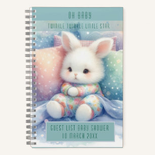Cuaderno Conejo moderno pastel lindo