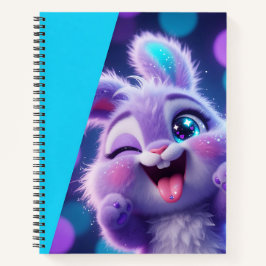 Cuaderno Conejo Morado Guiñando