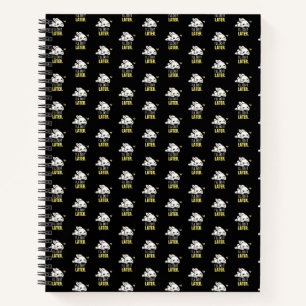 Cuaderno Conejo Perezoso Divertido Lo Haré Más Tarde Meme d