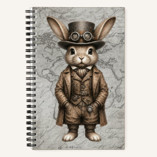 Cuaderno Conejo Steampunk - Mirando hacia adelante