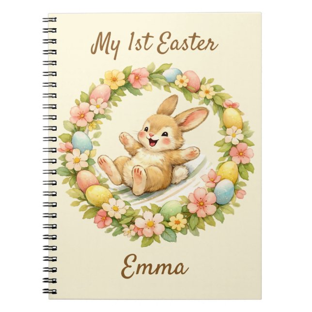 Cuaderno Conejo Vintage Mi Primer Pascua (Frente)