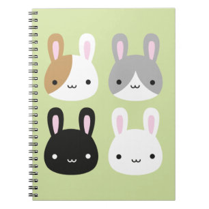 Cuaderno Conejos conejos conejitos de Kawaii
