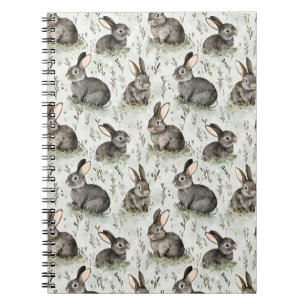 Cuaderno Conejos grises de primavera