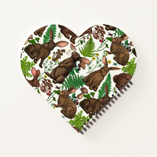 Cuaderno Conejos y flora de los bosques 4 (Reverso)