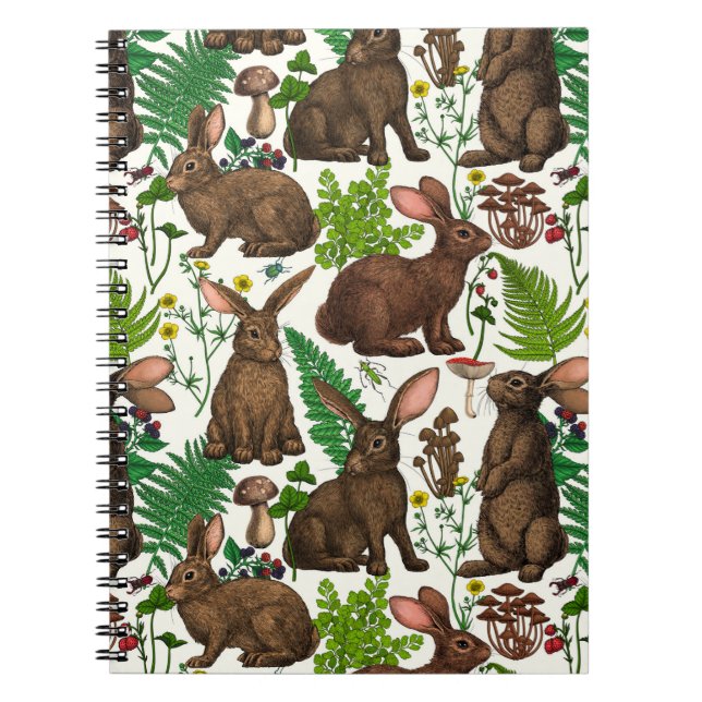 Cuaderno Conejos y flora de los bosques 4 (Frente)