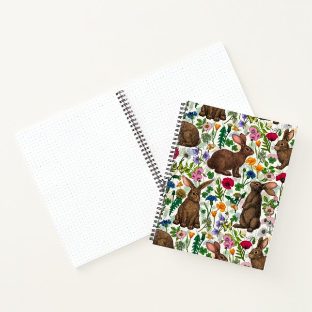 Cuaderno Conejos y flores silvestres (Interior)