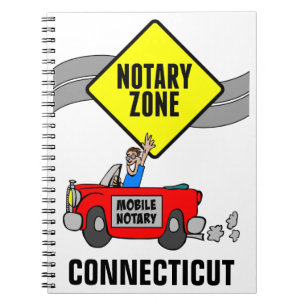 Cuaderno Conexión de coche de notario móvil de zona roja pa