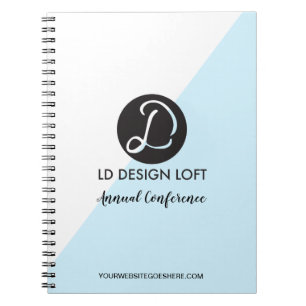 Cuaderno Conferencia de logotipo de Personalizado Diagonal 