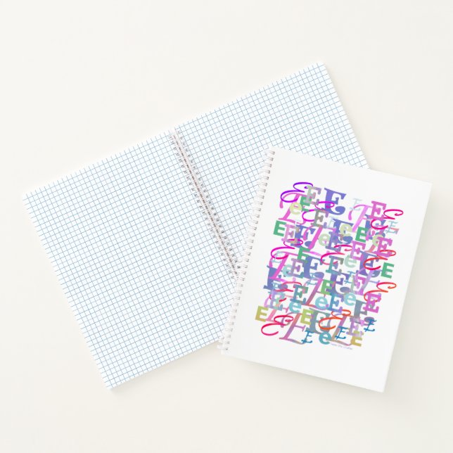 Cuaderno Confeti de Letras "E" (Interior)