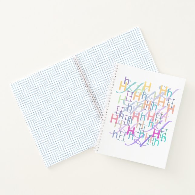 Cuaderno Confeti de Letras "H" (Interior)