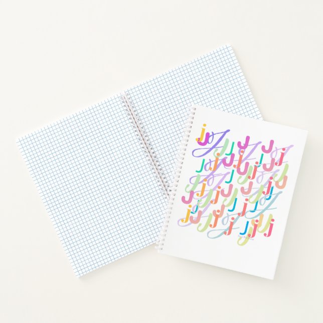 Cuaderno Confeti de Letras "J" (Interior)