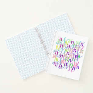 Cuaderno Confeti de Letras "N"
