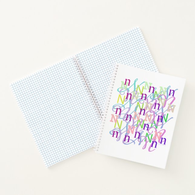 Cuaderno Confeti de Letras "N" (Interior)