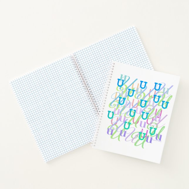 Cuaderno Confeti de Letras "U" (Interior)